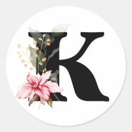 Adesivo Redondo MonOGRAMA inverno Classe alfabética búlgara Ciríli