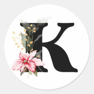 Adesivo Redondo MonOGRAMA inverno Classe alfabética búlgara Ciríli