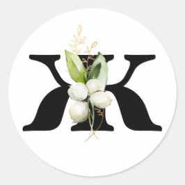 Adesivo Redondo MonOGRAMA inverno Classe alfabética búlgara Ciríli