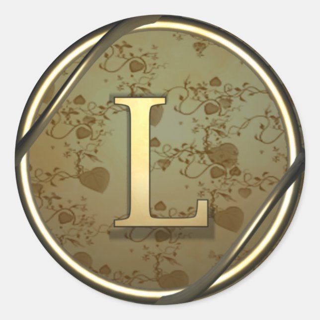 Adesivo Redondo monograma_l (Frente)