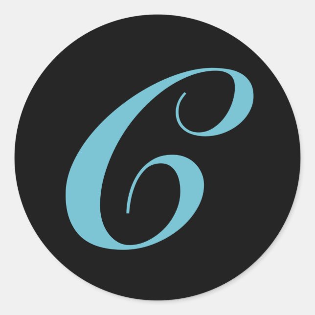 Adesivo Redondo Monograma - letra inicial C (Frente)