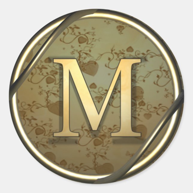 Adesivo Redondo monograma_m (Frente)