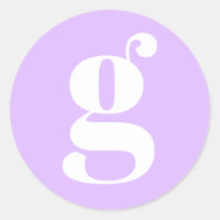 Monograma Moderno - Letra Inicial Lavanda Pastel