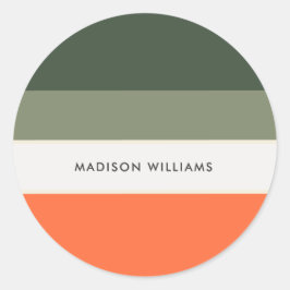 Adesivo Redondo monograma,nome,