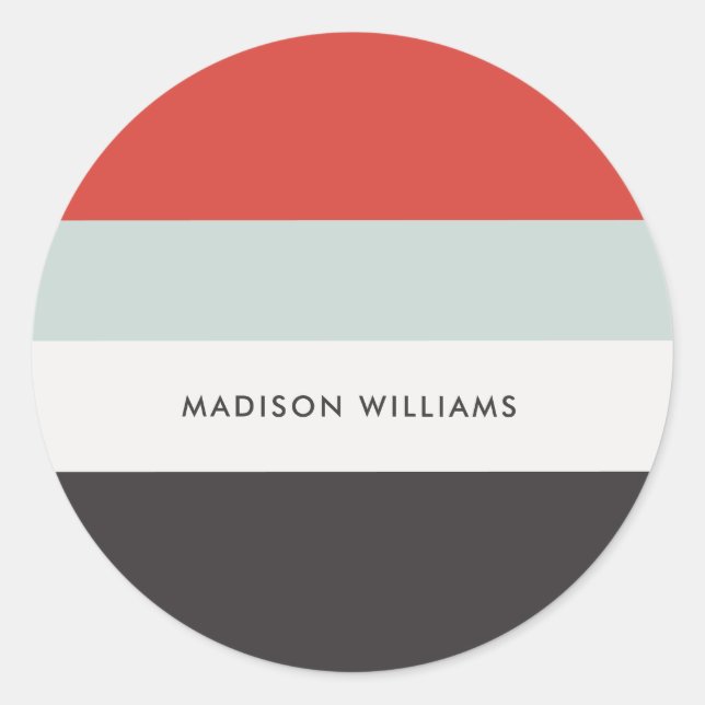 Adesivo Redondo monograma,nome, (Frente)