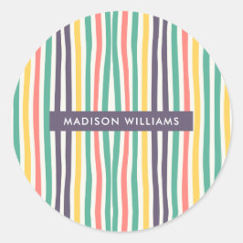 Adesivo Redondo monograma,nome,