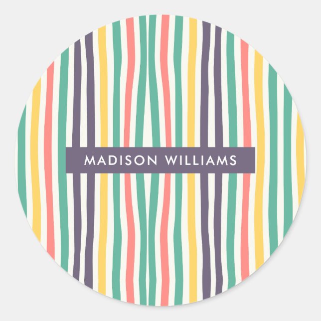 Adesivo Redondo monograma,nome, (Frente)