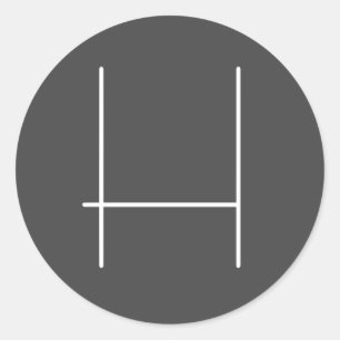 Adesivo Redondo Monograma Nome Próprio Cinza Moderna Minimalista I