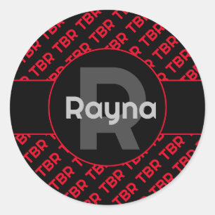 Adesivo Redondo Monograma Nunca Terminando TBR