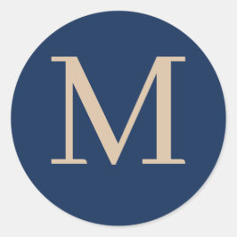 Adesivo Redondo Monograma personalizado