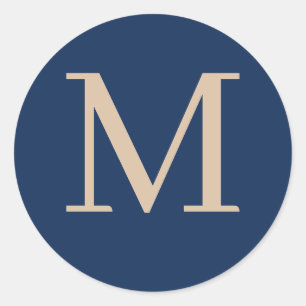 Adesivo Redondo Monograma personalizado