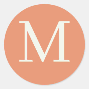 Adesivo Redondo Monograma personalizado