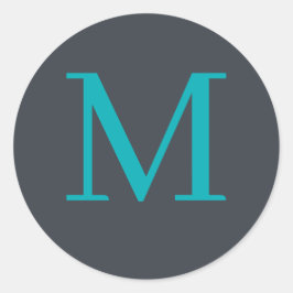 Adesivo Redondo Monograma personalizado