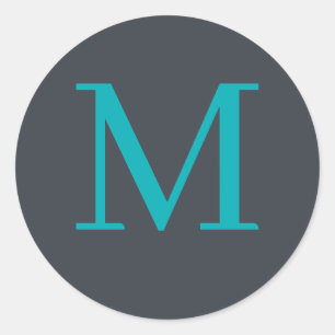 Adesivo Redondo Monograma personalizado