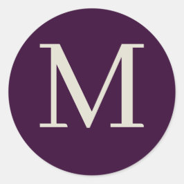 Adesivo Redondo Monograma personalizado