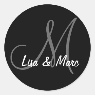 Adesivo Redondo Monograma personalizável