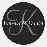 Monograma Personalizável de Casamento de na moda B