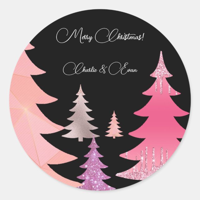 Adesivo Redondo Monograma preto-colorido (Frente)