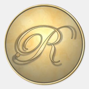 Adesivo Redondo monograma_r