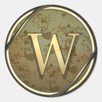 Adesivo Redondo monograma_w