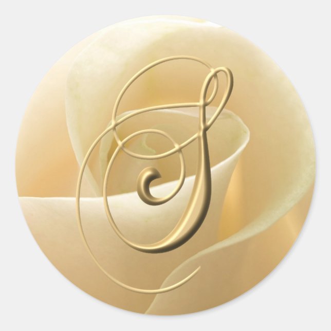 Adesivo Redondo Monogramas Stickers - letra S (Frente)