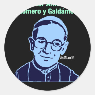 ADESIVO REDONDO MONSEÑOR OSCAR ROMERO 18 PRODUTOS PERSONALIZÁVEIS