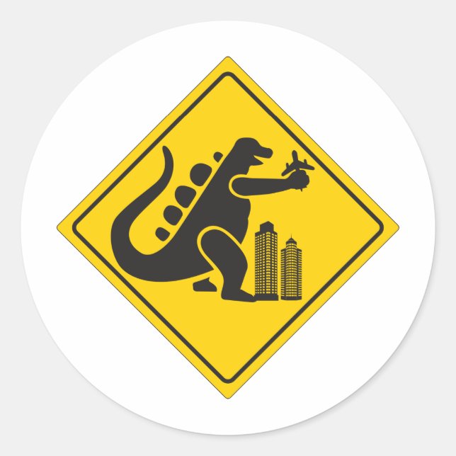 Adesivo Redondo Monster Crossing (Frente)