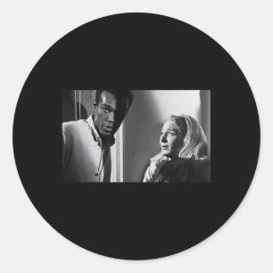 Adesivo Redondo Monster Horror Movie Halloween Noite Zombie Vivend