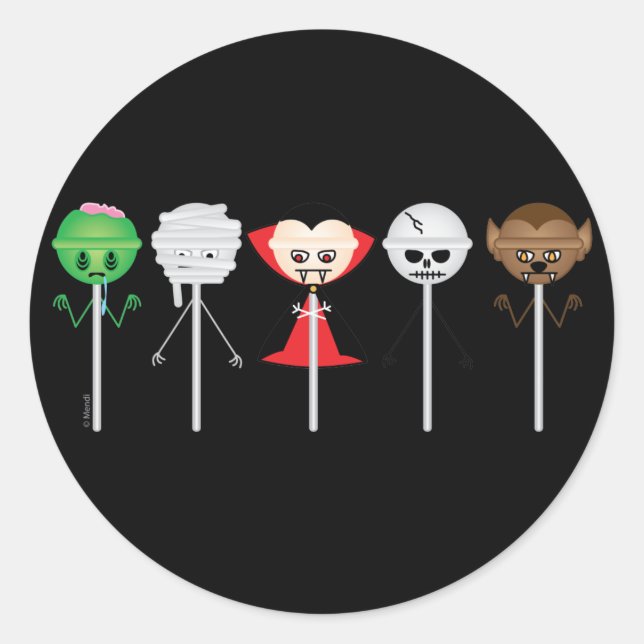 Adesivo Redondo Monster Suckers (Frente)