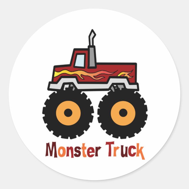 Adesivo Redondo Monster Truck (Frente)