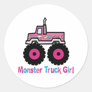 Adesivo Redondo Monster truck