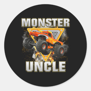 Adesivo Redondo Monster Truck Tio Monster Truck