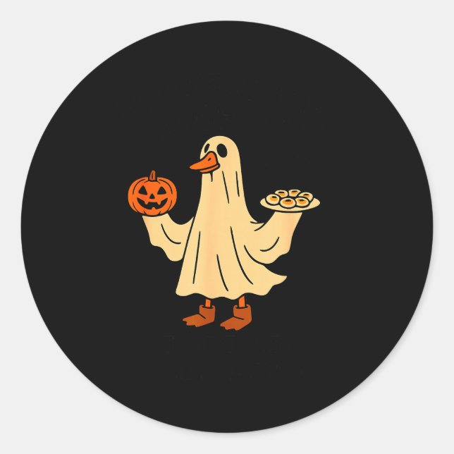 Adesivo Redondo Monsters Don't Eat Ghost Because They Taste Like S (Frente)