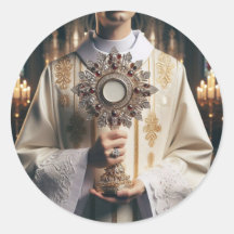 Monstrância com as mãos de um Pai