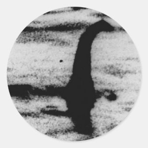 Adesivo Redondo Monstro de Loch Ness