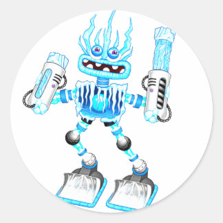 Adesivo Redondo monstros cantores