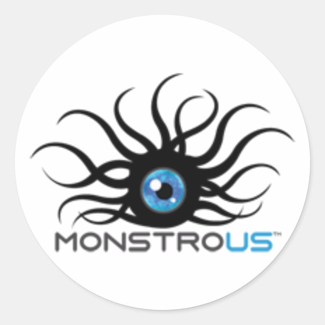 Adesivo Redondo Monstrous Sticker (Frente)