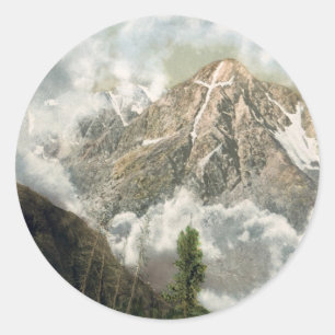 Adesivo Redondo Montagem do Colorado transversal santamente