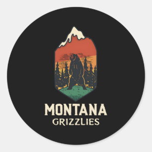 Adesivo Redondo Montana Grizzlies
