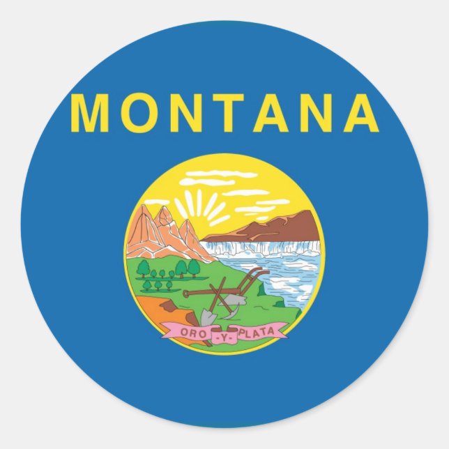 Adesivo Redondo Montana Sticker (Frente)