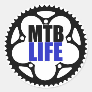 Adesivo Redondo Montanha Bike Life