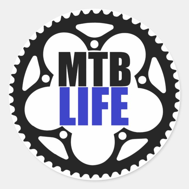 Adesivo Redondo Montanha Bike Life (Frente)