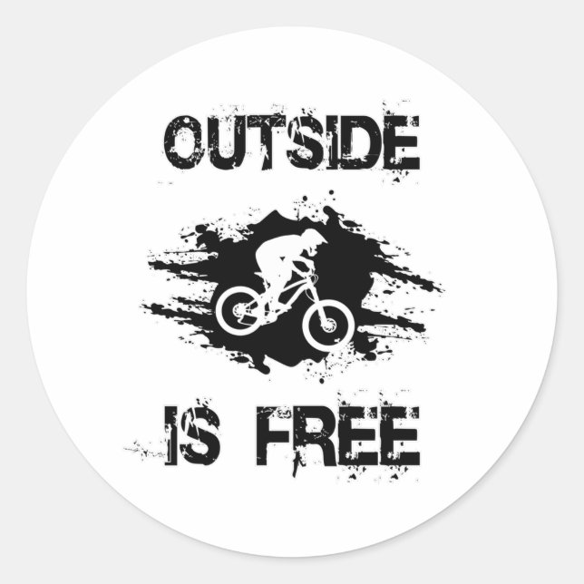 Adesivo Redondo Montanha Bike MTB Bicicleta Bicicleta de bicicleta (Frente)