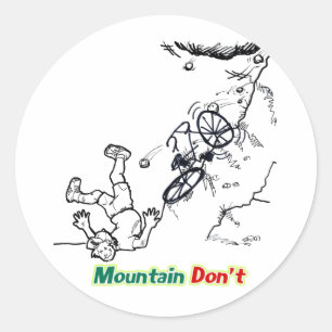 Adesivo Redondo Montanha Não