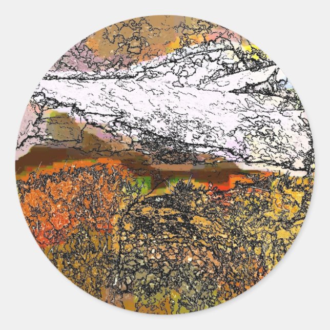 ADESIVO REDONDO MONTANHAS (Frente)