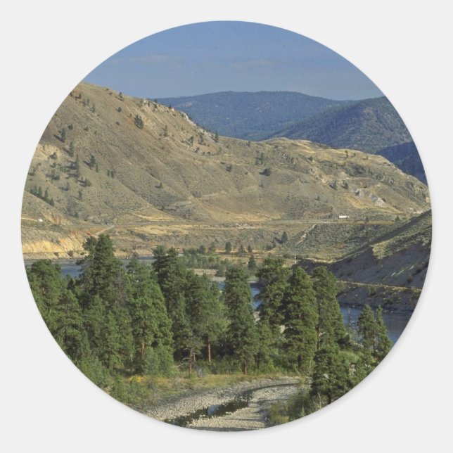 Adesivo Redondo Montanhas Bare (Frente)