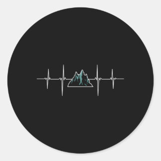 Adesivo Redondo Montanhas de Caminho Subindo Hebeat