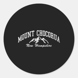Adesivo Redondo Monte Chocorua New Hampshire Montanha Vintage