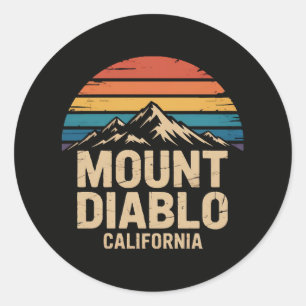 Adesivo Redondo Monte Diablo Califórnia