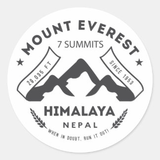 Adesivo Redondo Monte Everest